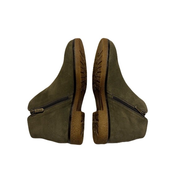 NEW Italeau Womens Size 9-9.5 Waterproof Italian Suede Foliana Booties Moss $399 - Picture 5 of 13